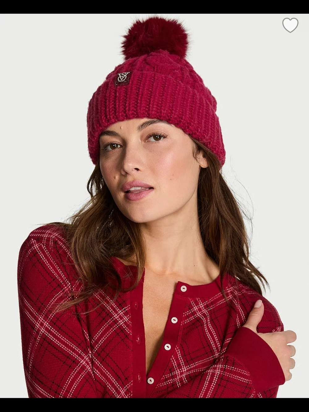 Victoria's Secret Cozy Cable-knit Pom Baenie
